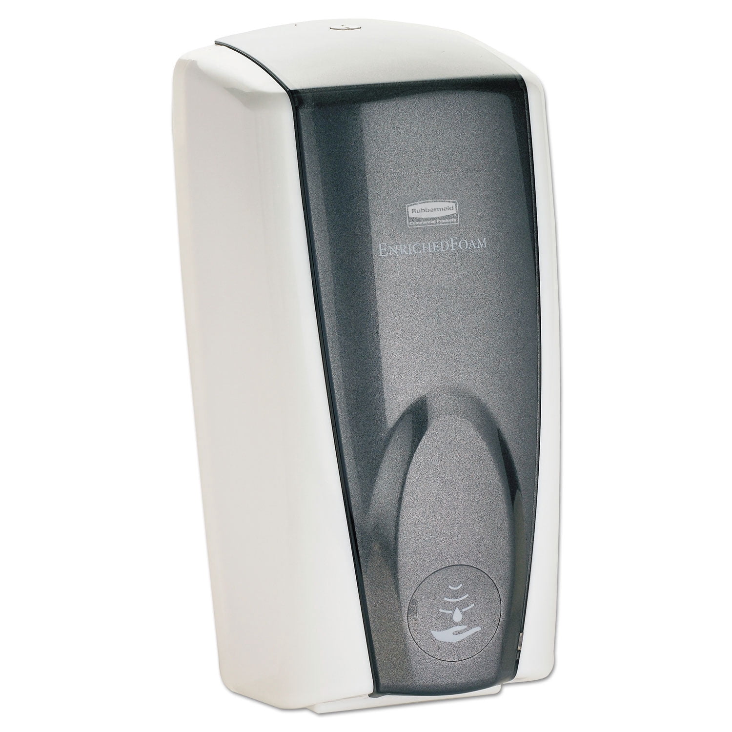 Rubbermaid Autofoam Touch-free Dispenser, 1100 Ml, 5.2" X 5.25" X 10.9", Black/chrome
