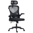 thumbnail image 1 of Silla de Oficina Flux Base EC343HR, Reposabrazos Abatibles, Soporta hasta 100Kg, Color Negro, 1 of 4