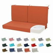 Outdoor Loveseat Cushion Set, 48 x 24, Water Repellent, Fade Resistant, Cushion Set for Patio Love Seat Sofa Cushions Couch, Bench, and Swing