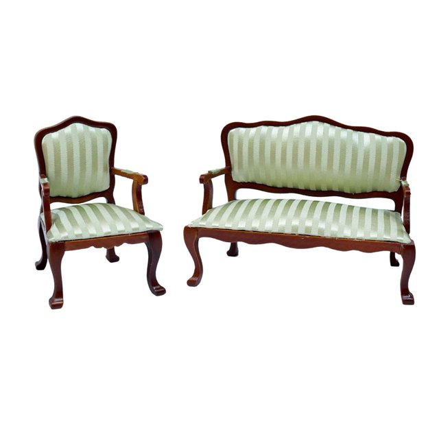 Set de Sofás en Miniatura para Embellecer tu Hogar, Diseño Exclusivo para Decoración de Interiores, 1:12