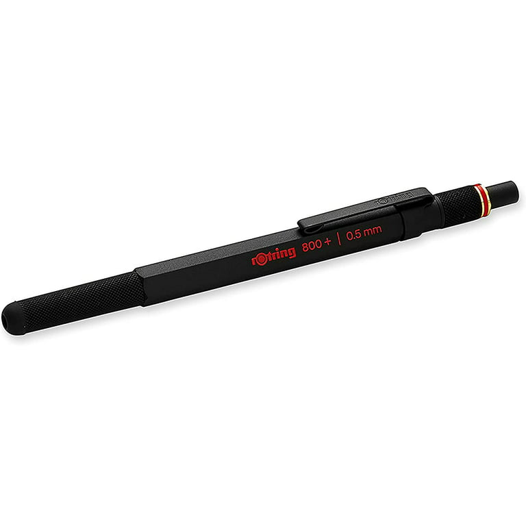 rOtring 1900181 800+ Mechanical Pencil and Touchscreen Stylus, .5  millimeter, Black 