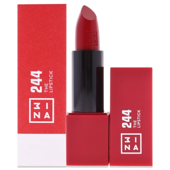 The Lipstick - 244 True Red de 3Ina para mujeres - Lápiz labial de 0,16 oz