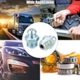 thumbnail image 6 of 25pcs M8x1.25 Car Grease Nipple Fitting Straight 180 Degree Angle Galvanized Steel Grease Zerk Fitting, 6 of 6