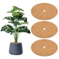 thumbnail image 1 of Uxcell 3-Pack Coconut Fibers Mulch Ring Tree Protector Mat, 14.6 Inch Tree Ring Mulch Mat for Plants [Coconut Brown], 1 of 7