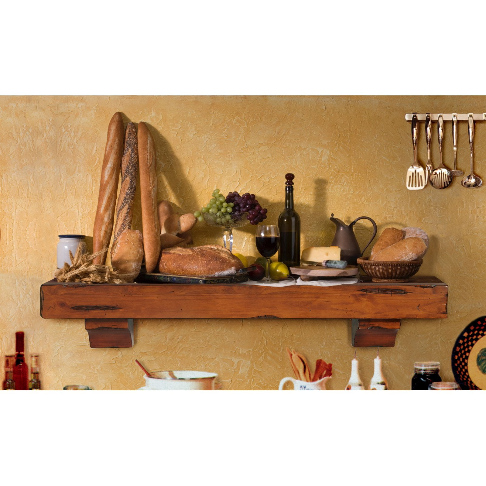 Pearl Mantels Shenandoah Traditional Fireplace Mantel Shelf