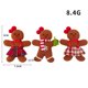 thumbnail image 3 of Muñeco de jengibre para decoración navideña, adorno colgante para árbol de Navidad, fiesta en el jardín, hogar, Año Nuevo, regalos para niños, juego de 3 piezas, 3 of 5