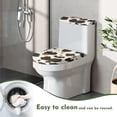 thumbnail image 4 of HELLHERO Bathroom Toilet Cozy Set, Elastic Bottom Stretch Machine Washable, Cozy Elastic Edge Fits All Toilet Shapes, 4 of 8