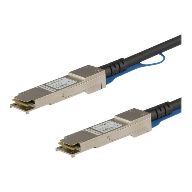 StarTech.com Cisco QSFP-H40G-CU0-5M Module Émetteur-Récepteur Passif Compatible 0.5m 40G QSFP+ à QSFP+ DAC Twinax, 40G QSFP+ Cuivre DAC 40 Gbps Basse Consommation DAC, Cisco Firepower C9200, Câble 40GE - Garantie à Vie (QSFPH40GCU05) - Câble à Attache Directelage 40G - QSF+SD 1.6Pax - TW - TWiFtfax - Noir
