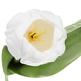 thumbnail image 4 of Uxcell 14" Artificial Tulips Flowers Floral Arrangements Bouquet Decor, White 15 Stems, 4 of 6