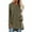 Khaki, variant on Womens Tops Casual Ladies Solid Color Round Neck Long Sleeve Loose Longline Blouse,Grey,S