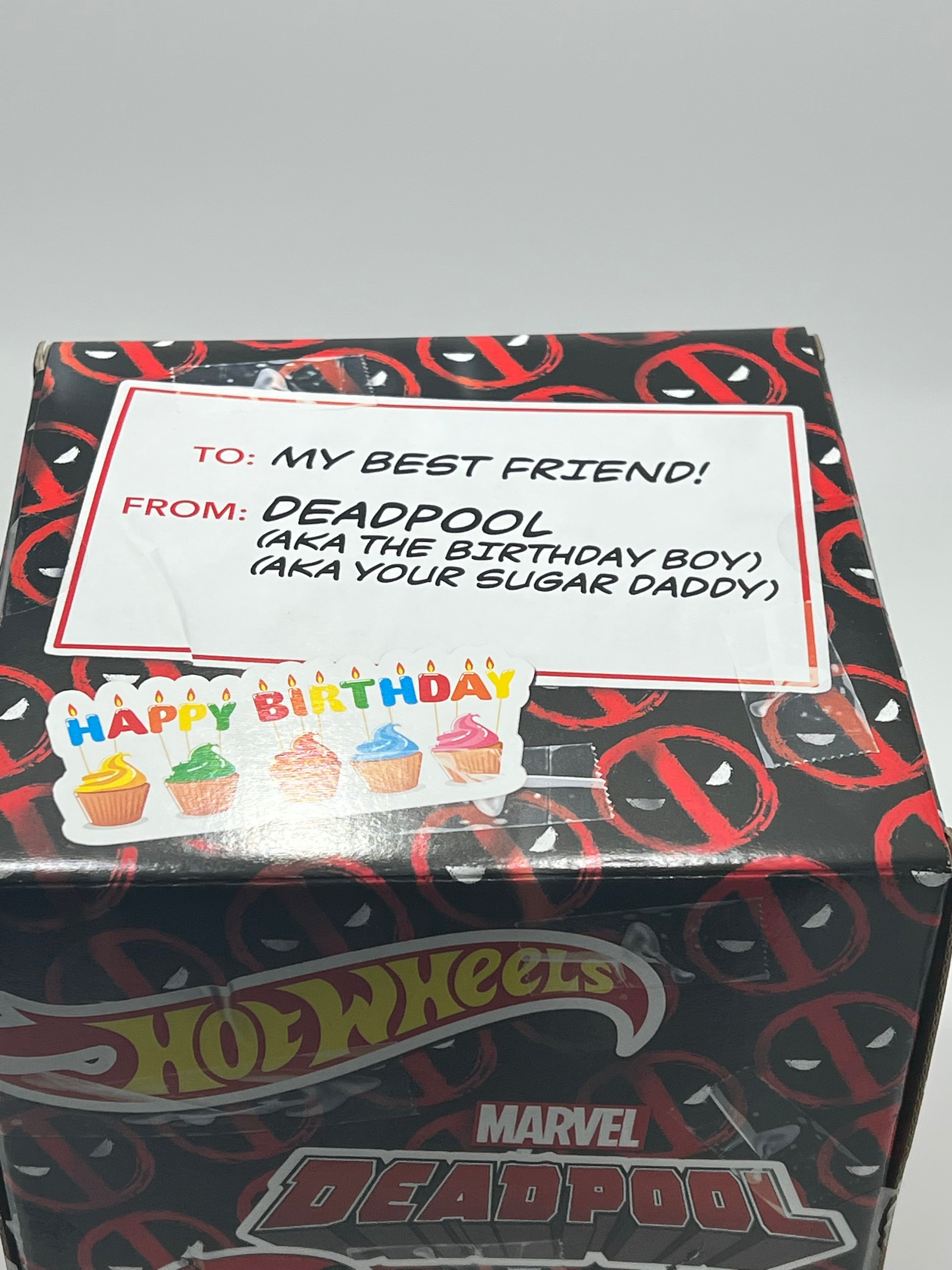 Mattel Hot Wheels Deadpool and Scooter Happy Birthday SDCC 2021 - IN HAND