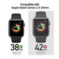 thumbnail image 4 of PZOZ Compatible for Apple Watch Series 3 / Series 2 Case with Screen Protector 38mm Accessories Slim Guard Thin Bumper Full Coverage Matte Hard Cover Defense Edge for iWatch Women Men GPS (White), 4 of 4