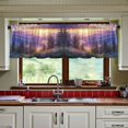thumbnail image 3 of Yayeee Kitchen Curtains Tier Set of 2 Light Filtering 57"x36" Over Sink Window Panels, Beautiful Mountain, 3 of 7