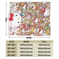 thumbnail image 2 of Hello Kitty Blanket, Super Soft Throw Blanket, Cozy Flannel Blankets For Boys Girls, Warm Blankets For Couch Sofa Bed, 80"X60", 2 of 9