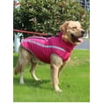thumbnail image 4 of Spencer Winter Dog Coat Jacket Waterproof Warm Pet Vest Reflective Snowsuit Cold Weather Puppy Dog Outwear Apparels for Medium Large Dogs "Rose Red,3XL", 4 of 9