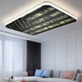 thumbnail image 2 of Green American Flag Fluorescent Light Covers, Wooden Grain Magnetic Light Covers for Ceiling Lights, Fluorescent Ceiling Shade Filters for Classroom Bedroom Office 4x2Ft x 3PCS, 2 of 8
