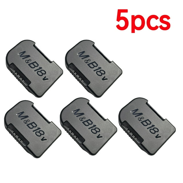 5pcs Tools Power Battery Mounts Storage Stand Holder for Makita 18V 14.4V Fit Bosch Battery Hold Shelf Rack Storage Case