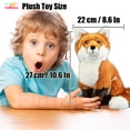 thumbnail image 3 of PuffPurrs Lifelike Red Fox Plush Toy, Realistic Soft and Fluffy Teddy Stuffed Wild Animal, Cute Red Fox Collectible Unique Toy Gift, 27CM/10 Inch, 3 of 3