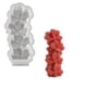 thumbnail image 1 of Flower Candle Mold Silicone Reusable Heart Shape For Crafts Home Multicolor, 1 of 4
