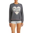 thumbnail image 3 of Friends TV Show Women's We Were on a Break Long Sleeve Pajama Pullover Top, 3 of 4