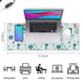 thumbnail image 5 of Long Mouse Pads for Desk,Pioneer Flower Floral Print Pattern Desk Mats on Top Of Desks, Desk Mouse Pad Extra Large with 3mm Non-Slip Base and Stitched Edge for Gaming,Office,Work,Home 31.5"x11.8", 5 of 6