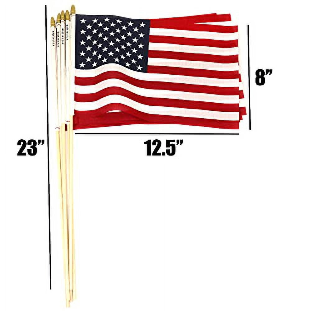 GIFTEXPRESS 8" x 12" Polycotton Outdoor Flag, 12 Pack