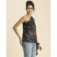 thumbnail image 3 of Moomaya Sleeveless Single Shoulder Asymmetric Printed Top - Women's Stylish Top, 3 of 9