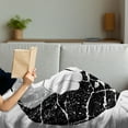 thumbnail image 3 of Kung Fu Soft Flannel Fleece Throw Blanket, Fist in Grunge Design Yin Yang Karate Themed Image, Cozy Plush for Indoor and Outdoor Use, 70" x 90", Charcoal Grey Pale Taupe, by Ambesonne, 3 of 5