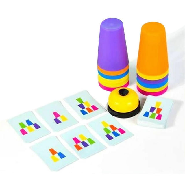 Children's Stacked Cups Game Toy Portable Early Educational Toys for Boys Girls Children