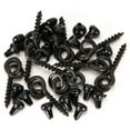 thumbnail image 4 of Eigraketly Tope de gancho Carp Shank Beads Stopper Cobre Swivels Cebo Tornillos con anillos ovalados Set Terminal de pesca Aparejos Rigs Black Negro 5piezas Eigraketly CBP226641, 4 of 4