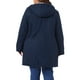 thumbnail image 3 of Abrigos Parkas de Talla Grande para Mujeres GRACE & GRANDEUR, Chaquetas Forradas de Piel Sintética, Abrigos Largos Casual Anorak con Capucha 2X Azul Marino, 3 of 6