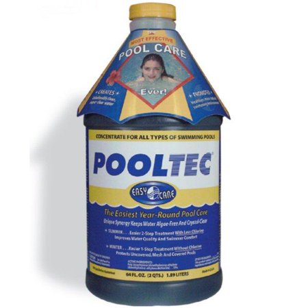 Easycare PoolTec Algaecide Clarifier and Chlorine Salt Cell Booster 64 oz. 30064