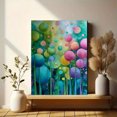 thumbnail image 6 of Abstract Watercolor Botanical Circles Canvas Print, Suitable for Living Room, Bedroom, Office, Entryway Decor, 6 of 8