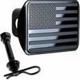 thumbnail image 1 of Funda de enganche para remolque EverHitch, bandera de acero inoxidable de EE. UU., 1 of 9