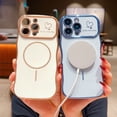 thumbnail image 6 of For iPhone 12 Case Magnetic,for Women Girls Soft Rubber Cute Wave Frame Curly Shape Love Heart Luxury Plating Phone Case Compatible with MagSafe Shockproof Back Cover,Purple, 6 of 10
