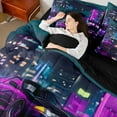 thumbnail image 4 of Castle Fairy Car Bedding Comforter Set for Kids Children Teens,Sport Queen Bedding Sets, 4 of 8