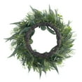 thumbnail image 4 of Seasons 22" Eucalyptus Wreath for Front Door, Artificial Spring & Summer Wreath with Greenery Leaf for Farmhouse, Wall, Window or Wedding Home Decor (Green), 4 of 8