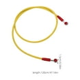 thumbnail image 2 of MOVTOTOP 1Set Motorcycle Brake Pipe Steel Wire Rubber Yellow Pressure Resistance For Diy Modification Improved Braking, 2 of 7