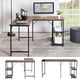 thumbnail image 2 of Escritorio FurnitureR forma L Kante MDF nogal Moderno, 2 of 6