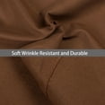 thumbnail image 3 of Flxxie 1800 Count Soft Brushed Microfiber Flat Sheet, Shrinkage, Fade Resistant Bedding Top Sheet, Easy Care, Coffee, Twin, 66"x96" with 4" hem, 3 of 6