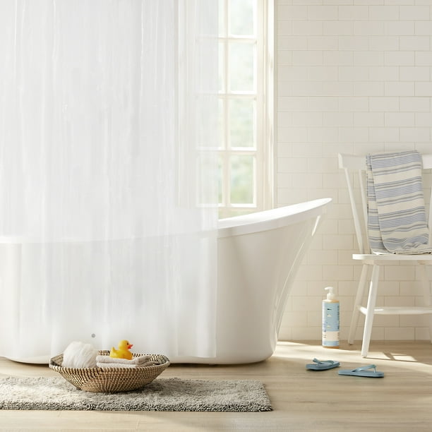 Clorox Clear PEVA Heavyweight Shower Liner, 72" x 72"