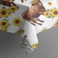thumbnail image 4 of Highland Cow Sunflower Cow Pattern Rectangle Tablecloth 60"x102",Waterproof Polyester Rectangle Table Cloth, Wipeable Spillproof Polyester Tablecloth for Dining, Camping, Indoor and Outdoor, 4 of 6