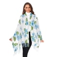 thumbnail image 2 of Winter Scarves for Women Beautiful Forget-me-not Flowers Fashion Pashmina Shawl Wraps Long Blanket Scarf for Fall Spring, 2 of 10