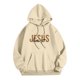 thumbnail image 5 of MHFRRA Sudadera con Capucha para Hombre, Forro Suave, Cómoda, Manga Larga, Informal, para Uso Diario Beige, 5 of 6