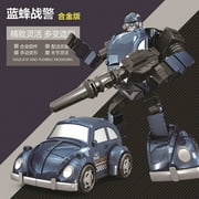 Transforming Toy | Optimus Prime & Bumblebee Alloy Models | Convertible Car to Robot Action Figures | Train-Themed Collectible for Boys Kids
