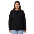 thumbnail image 3 of Terra & Sky Women's Plus Size Cotton Blend Fleece Sweatshirt, 3-Pack, 3 of 13