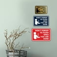 thumbnail image 2 of Classic Framed Don't forget to flush once you are done Sign (Black) - Large, 2 of 5