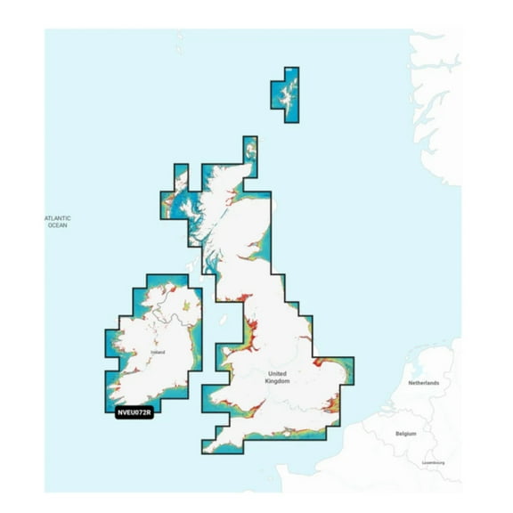 Garmin New OEM U.K. & Ireland Lakes & Rivers - Inland Marine Charts Garmin Navionics Vision ™ | NVEU072R | microSD™/SD™ and One-year Subscription, 010-C1267-00