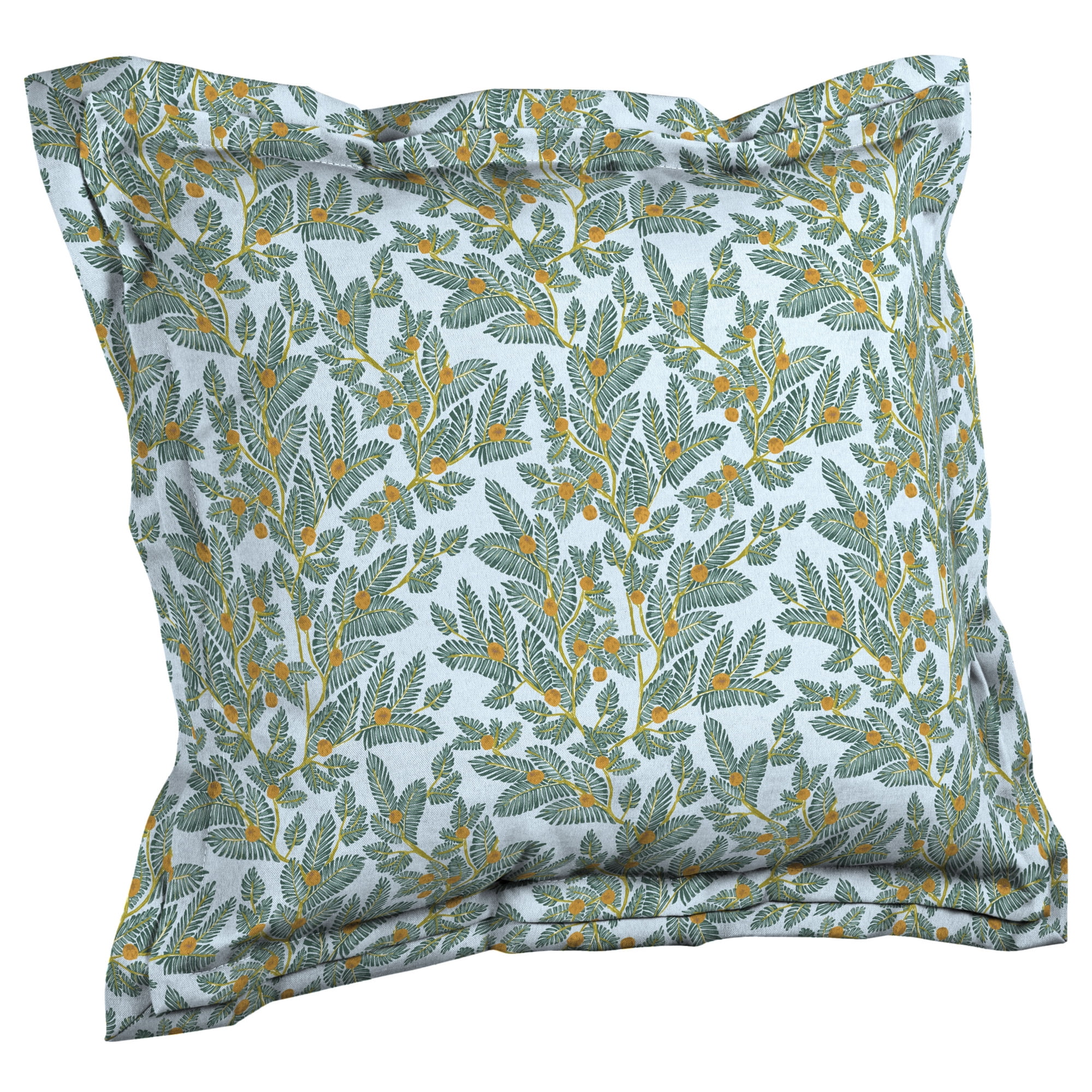 Arden + Artisans Eugene Leaf Outdoor 21 x 23 in. Double Flange Pillow