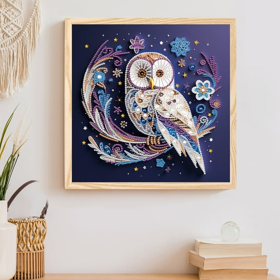 Simmering Owl Diamond Art Painting Kit